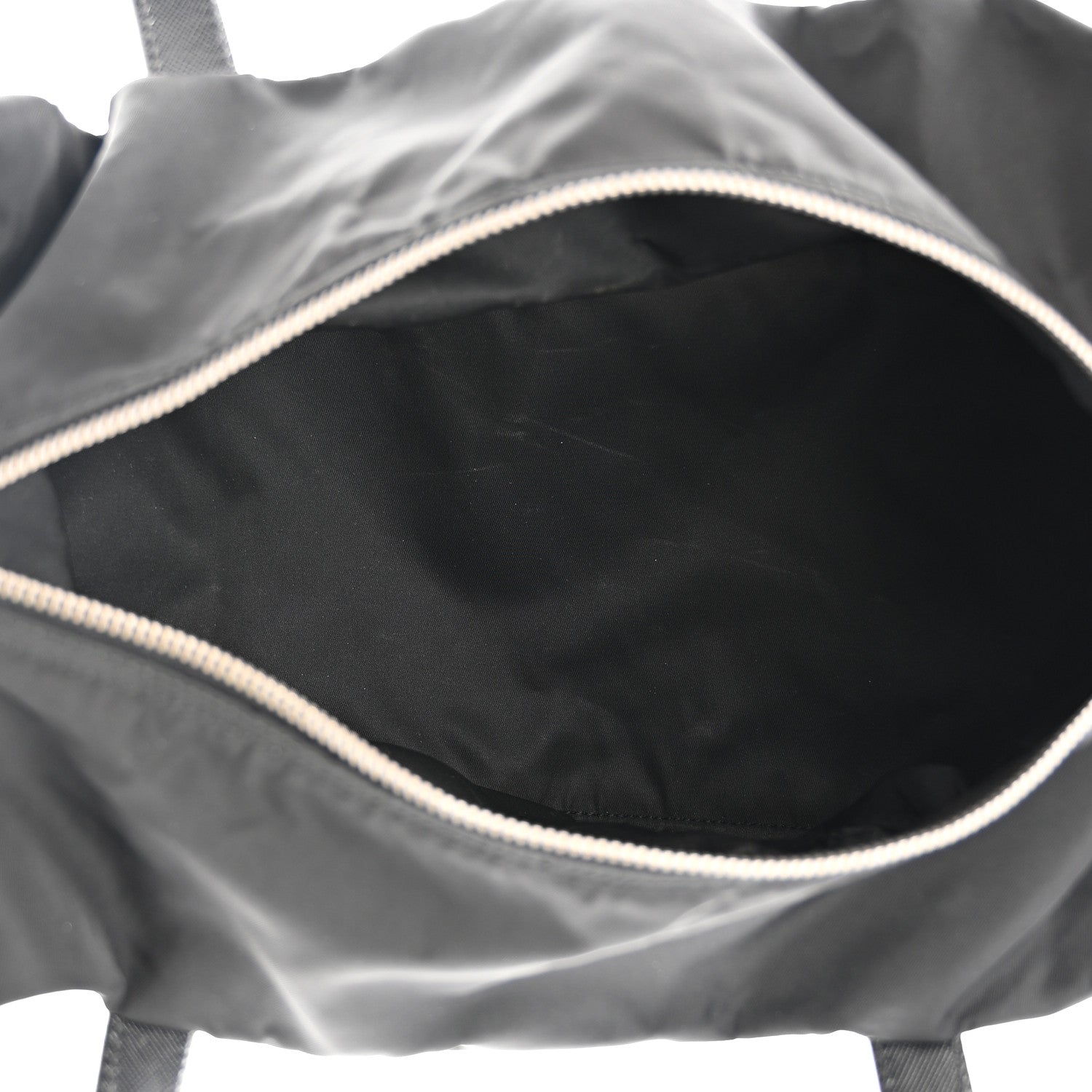 Prada Tessuto Nylon Saffiano Duffel Black 5 of 11
