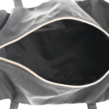 Prada Tessuto Nylon Saffiano Duffel Black 5 of 11