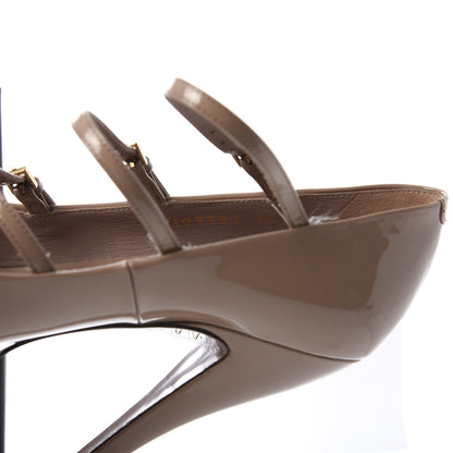 Gucci Vernice Crystal Lisbeth Platform Pumps 36 Dark Cipria 9 of 10