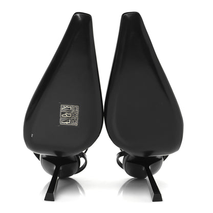 Saint Laurent Patent Calfskin Crystal Anouk Pumps 38 Black 6 of 10