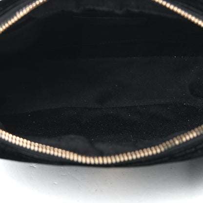 Saint Laurent Velvet Matelasse Monogram Lou Camera Bag Black 4 of 4