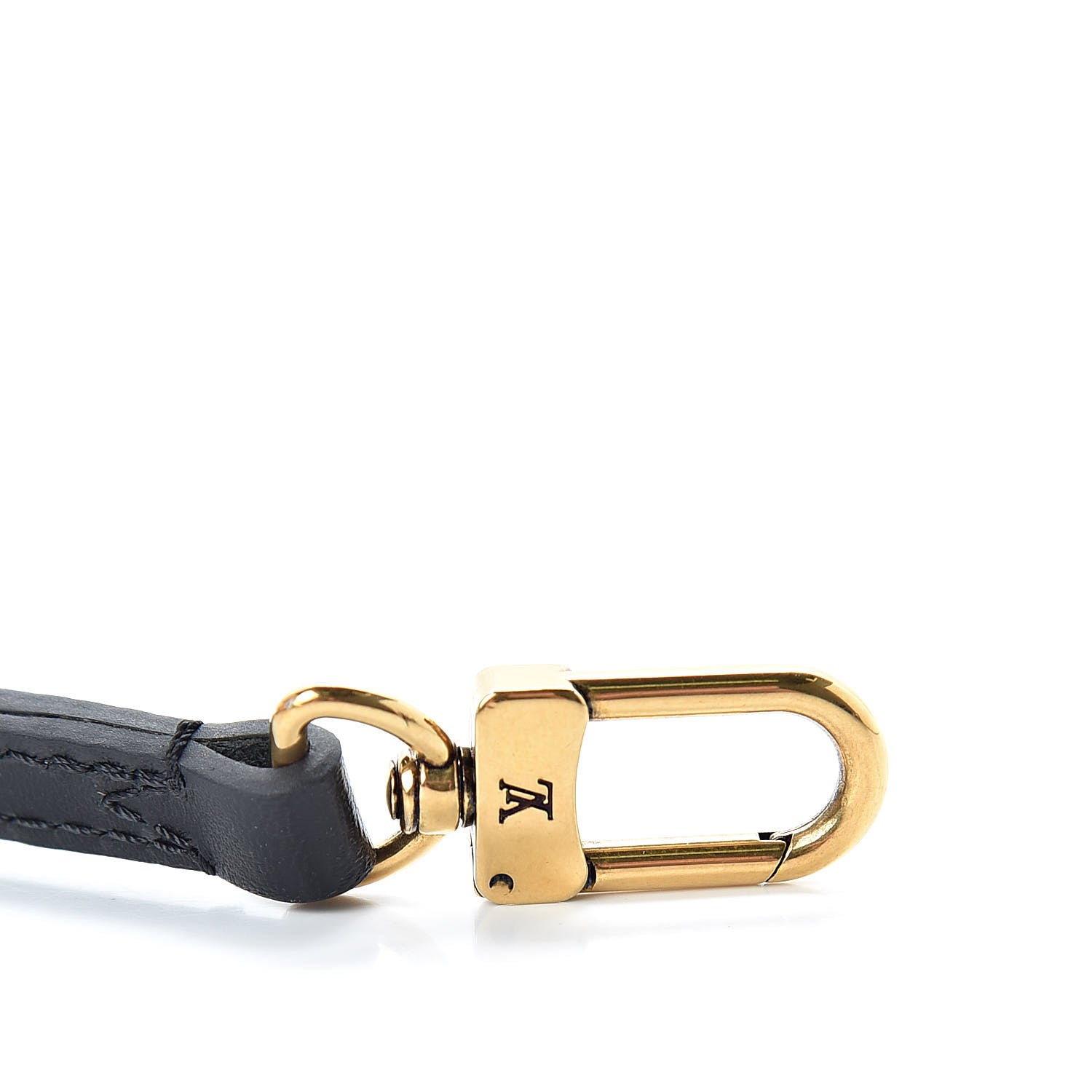Louis Vuitton Calfskin Petite Malle Adjustable Shoulder Strap Black 3 of 4