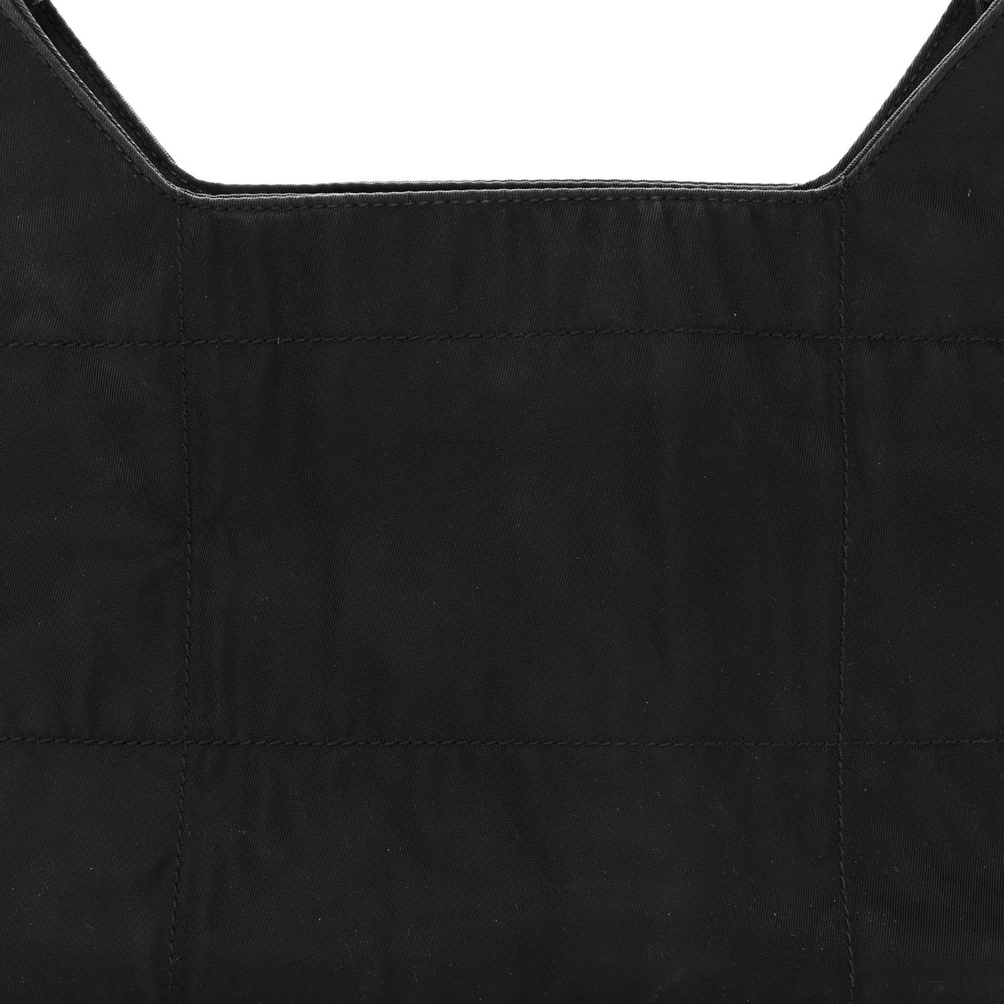 Tessuto Nylon Metal Links Shoulder Bag Black