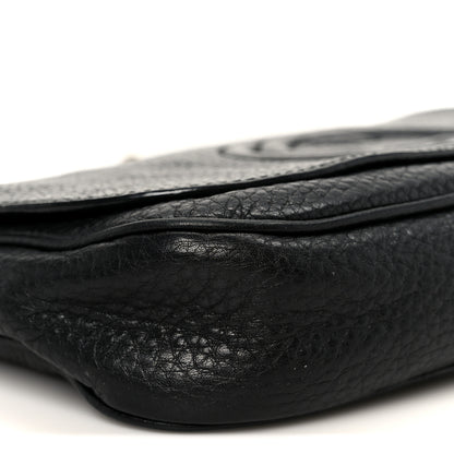 Gucci Pebbled Calfskin Medium Soho Flap Crossbody Black 10 of 11