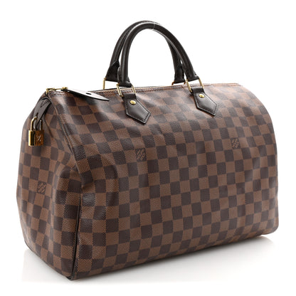 Louis Vuitton Damier Ebene Speedy 35 3 of 9