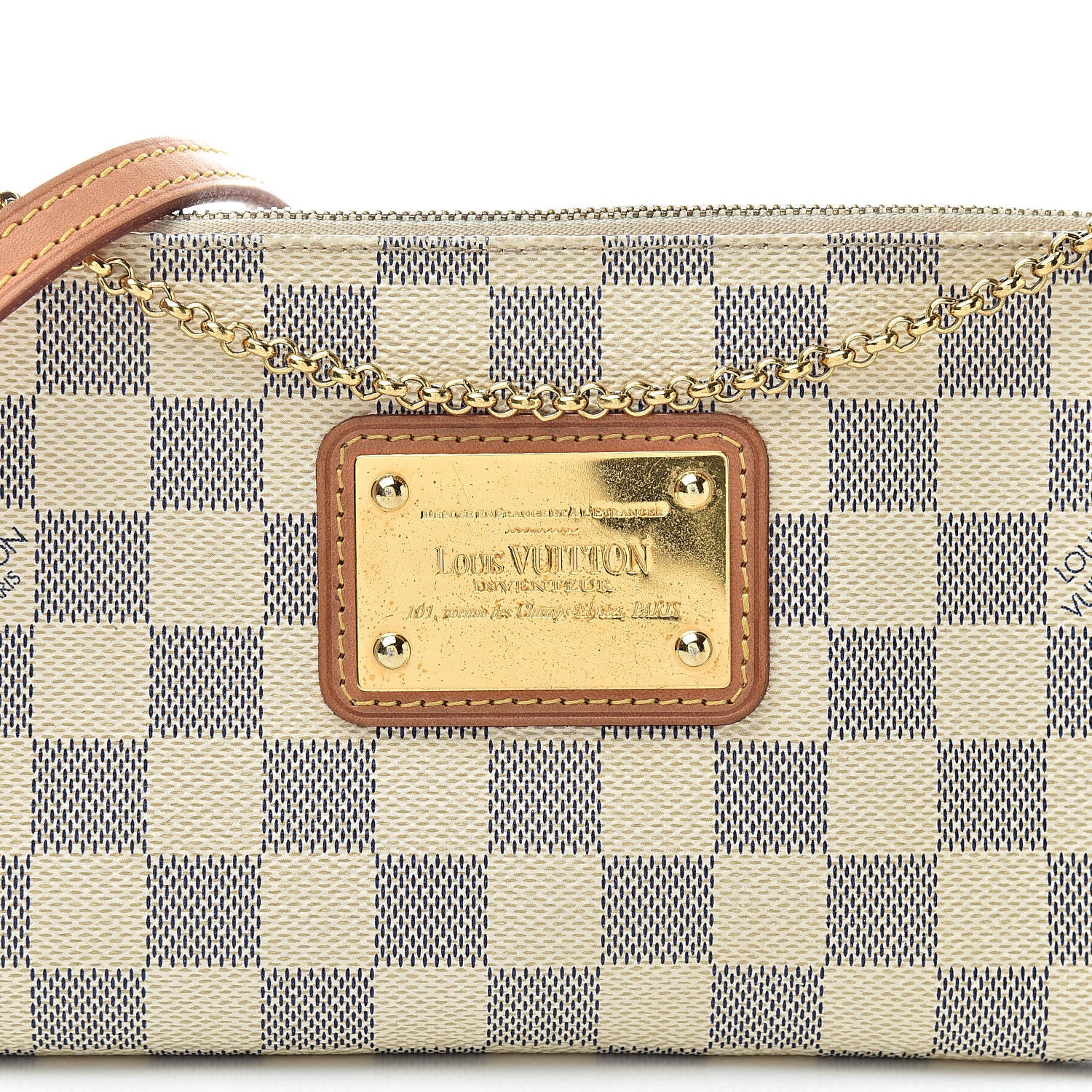 Louis Vuitton Damier Azur Eva Clutch 9 of 13