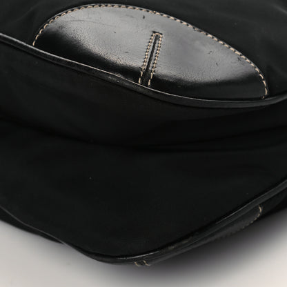 Prada Tessuto Nylon Calfskin Flat Messenger Bag Black 9 of 9
