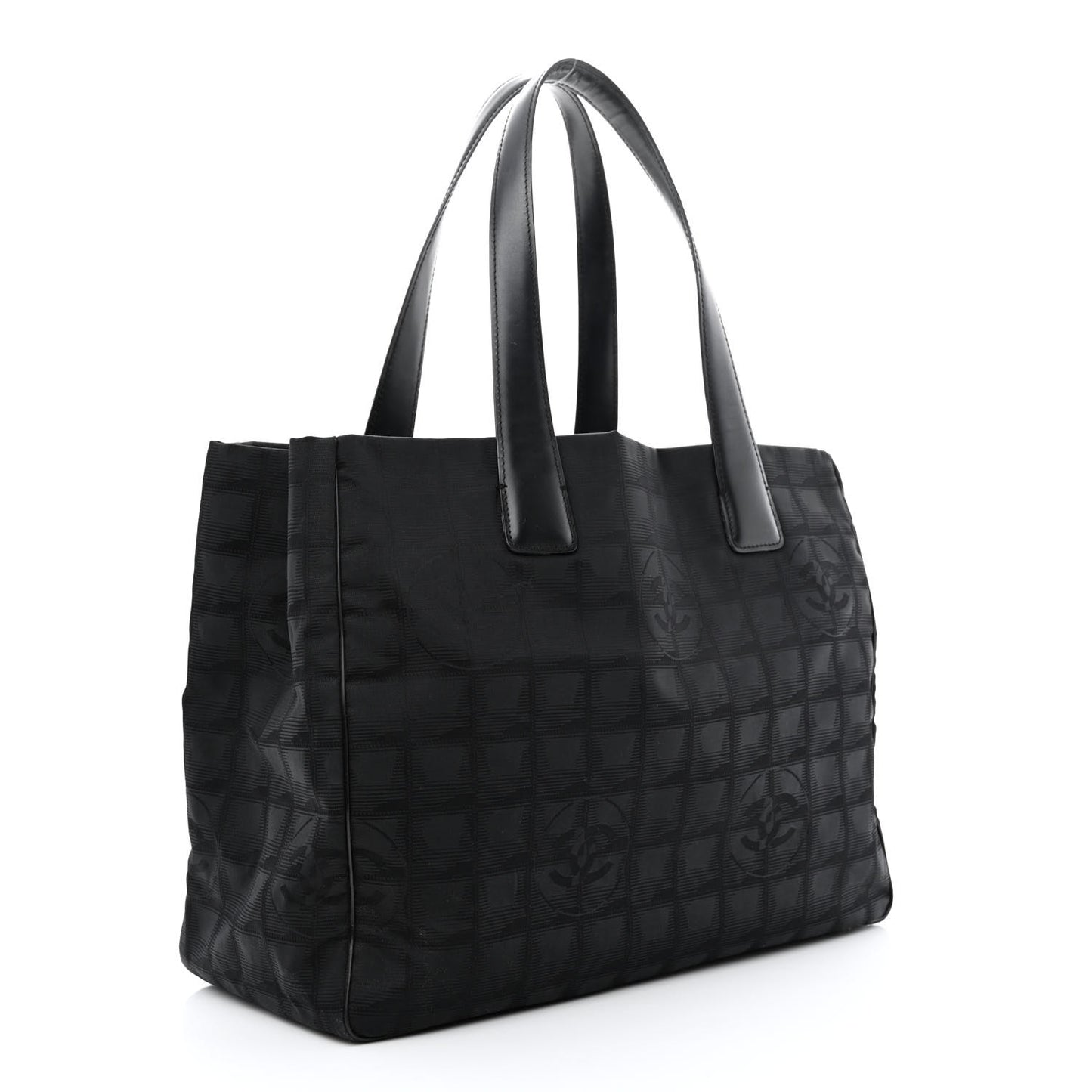 Nylon Medium Travel Tote Black