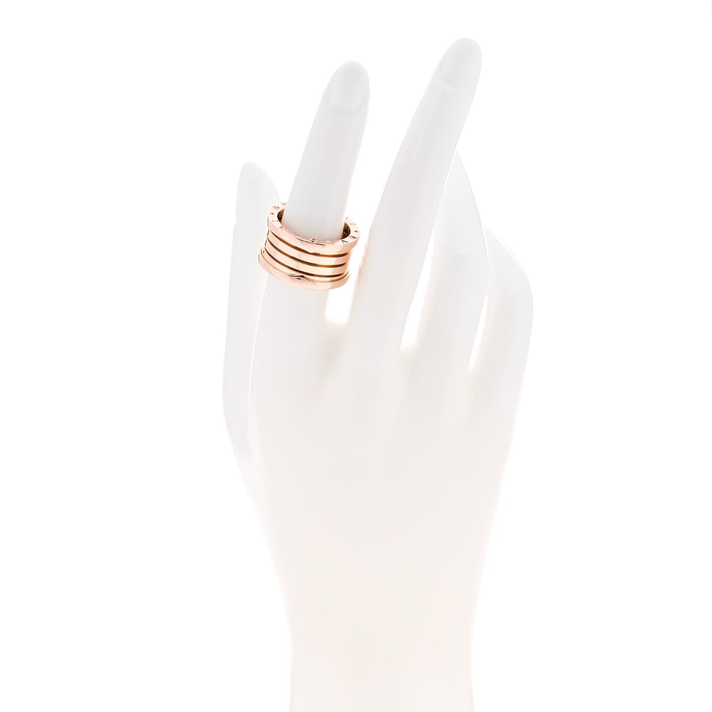 18K Rose Gold B.Zero1 Four-Band Ring 55 7.25