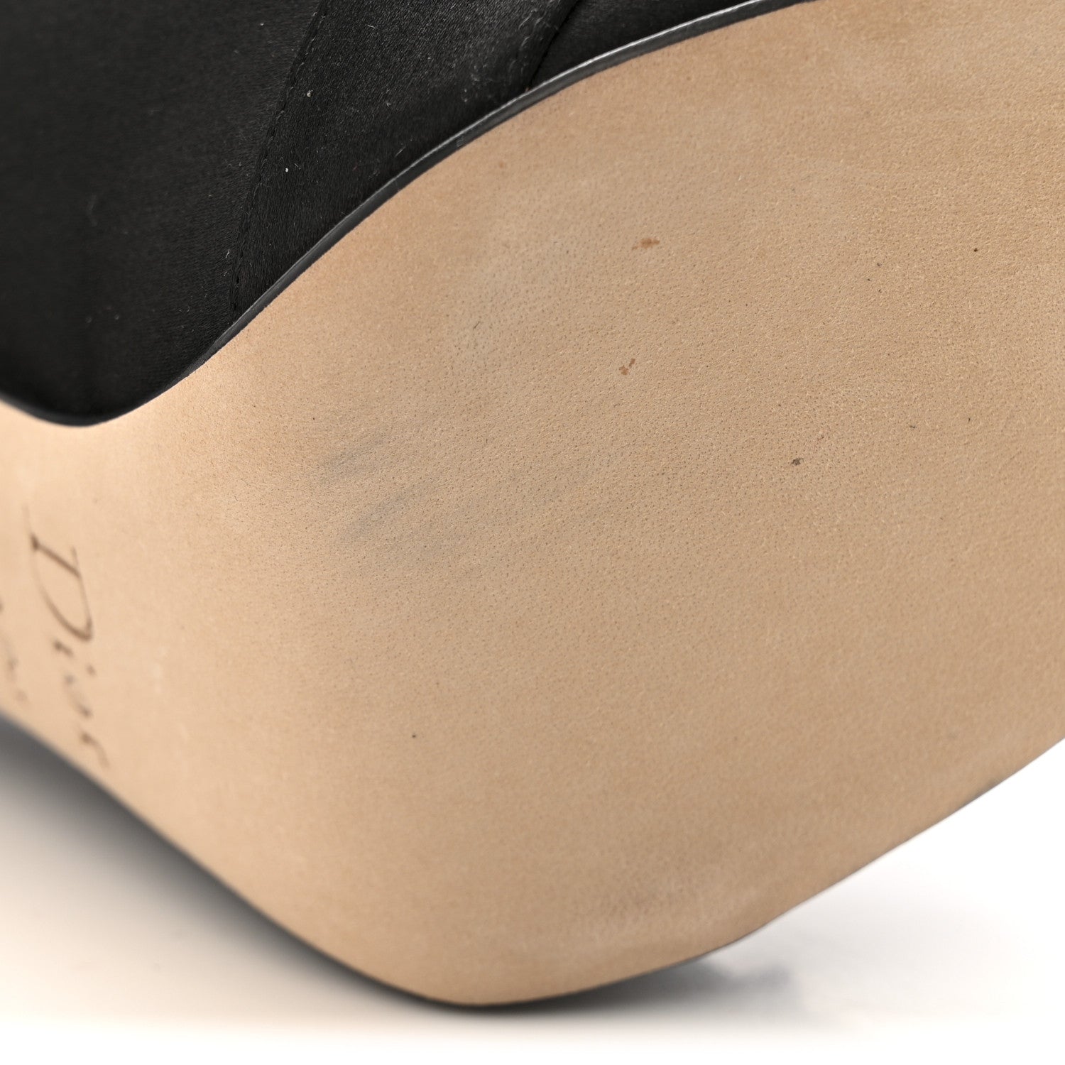 Christian Dior Satin Mirror Bow Pumps 37 Black 9 of 10