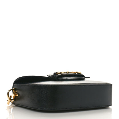 Gucci Azalea Calfskin Web Mini Horsebit 1955 Shoulder Bag Black 4 of 9