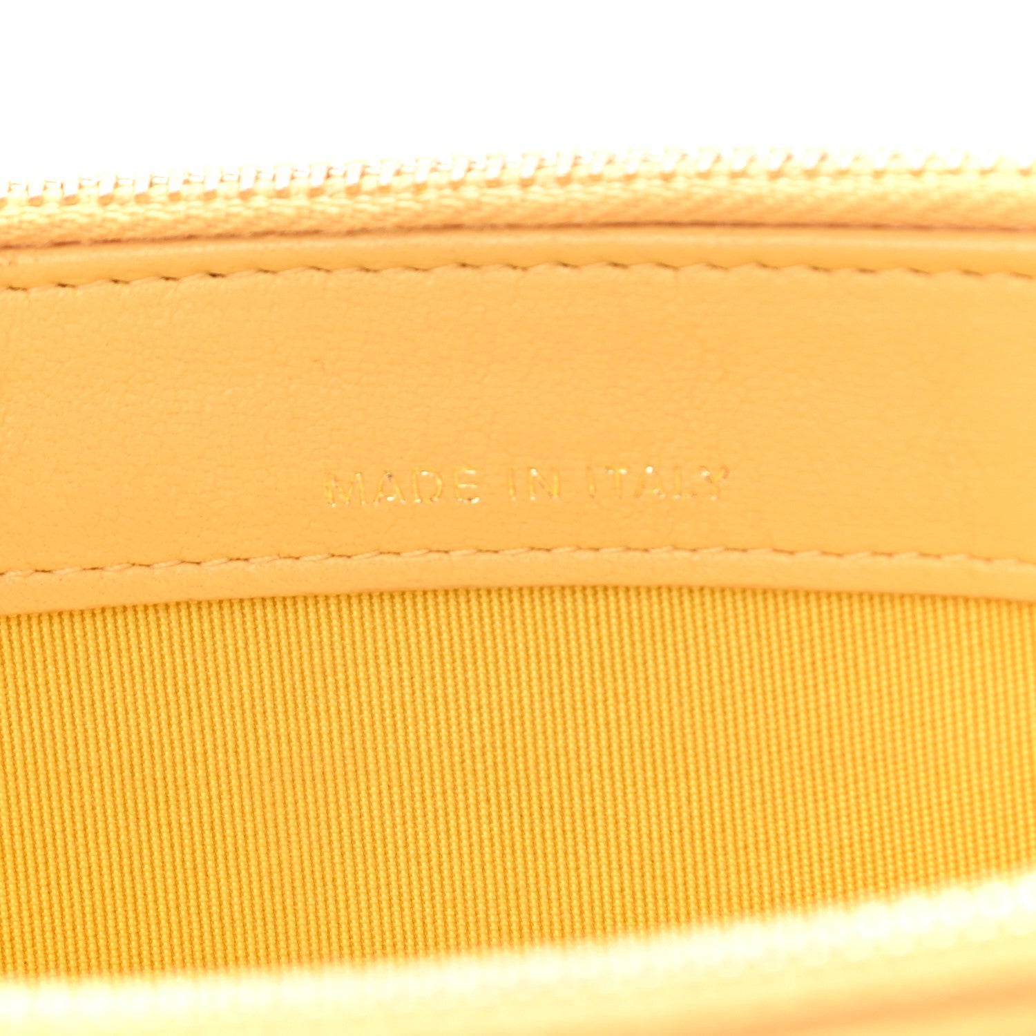 Chanel Lambskin Quilted Small Clutch With Chain Yellow 8 of 12