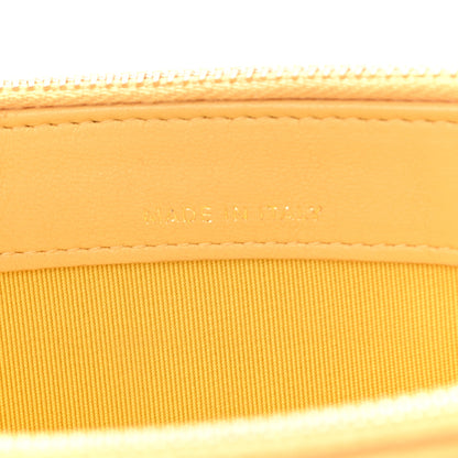 Chanel Lambskin Quilted Small Clutch With Chain Yellow 8 of 12