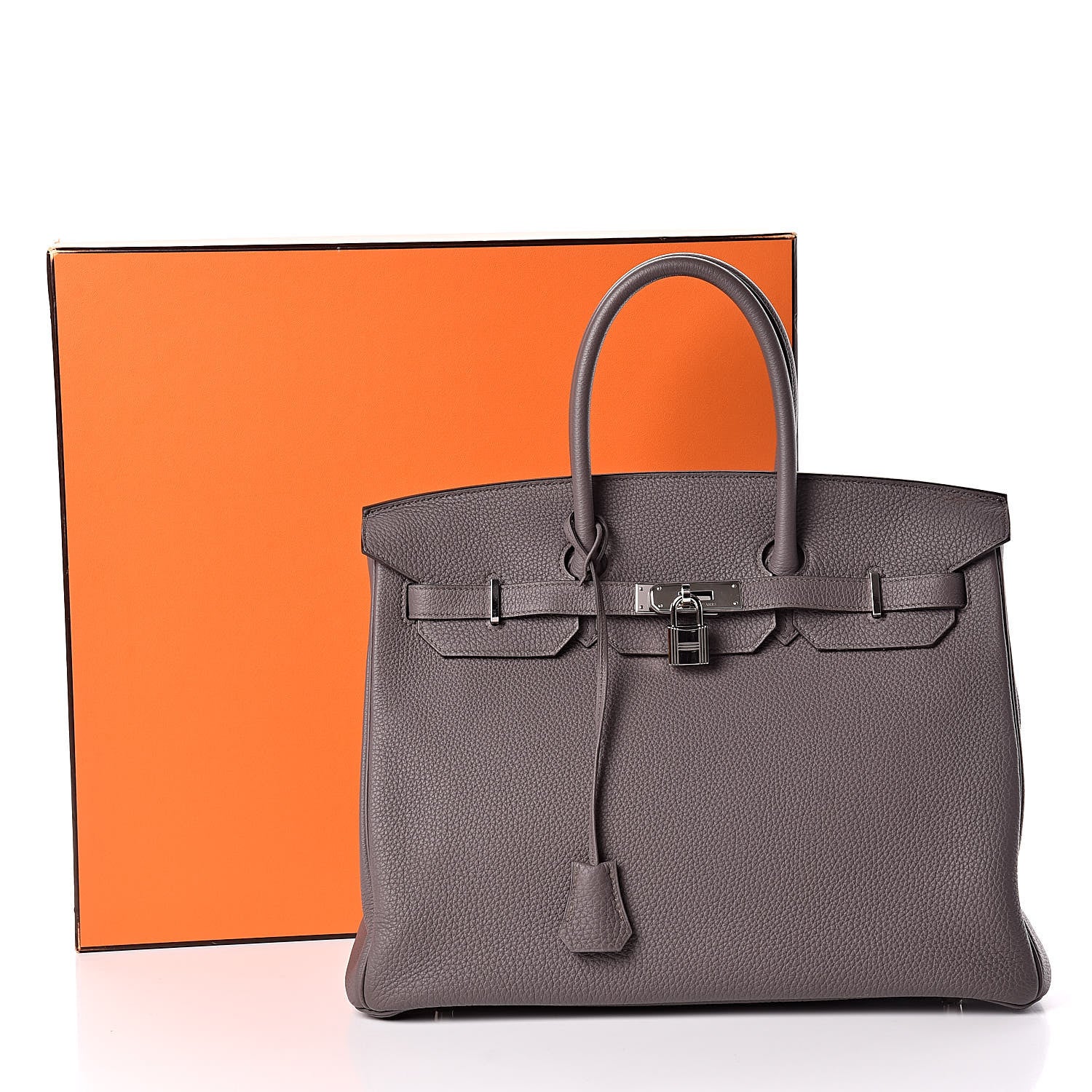 Hermes Togo Birkin 35 Etain 32 of 32