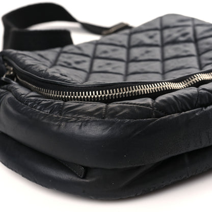 Chanel Nylon Quilted Coco Cocoon Messenger Black 9 of 13