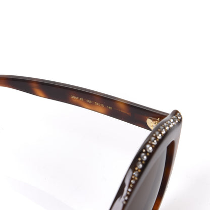 Gucci Crystal Cat Eye GG0118S Sunglasses Havana Brown 4 of 7