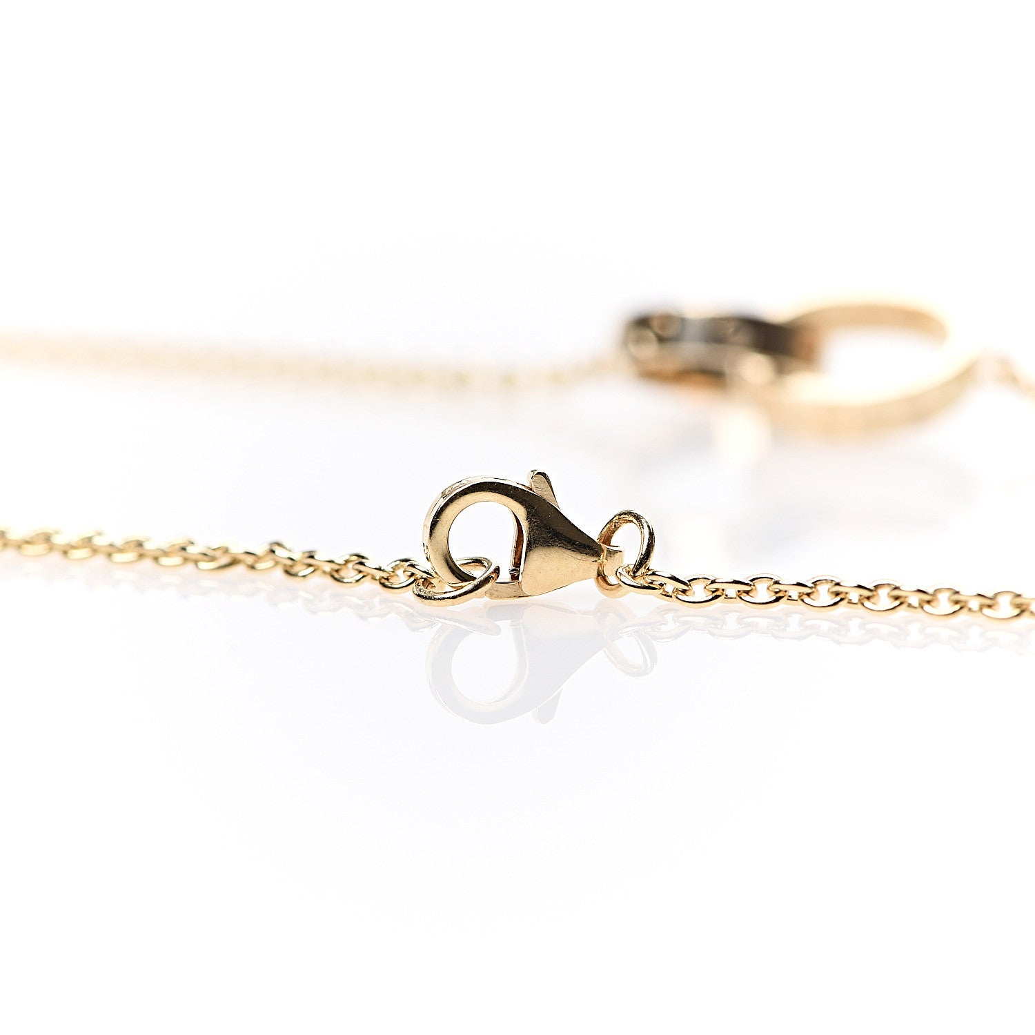 Cartier 18K Yellow Gold Interlocking LOVE Necklace 6 of 6