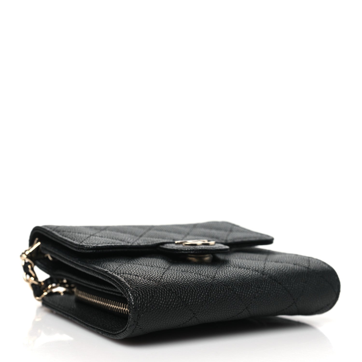 Chanel Caviar Quilted Clutch With Chain Bag Black 4 of 14
