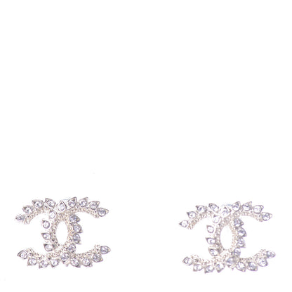 Chanel Strass Crystal Dazzling Wheat CC Earrings Gold 1 of 5