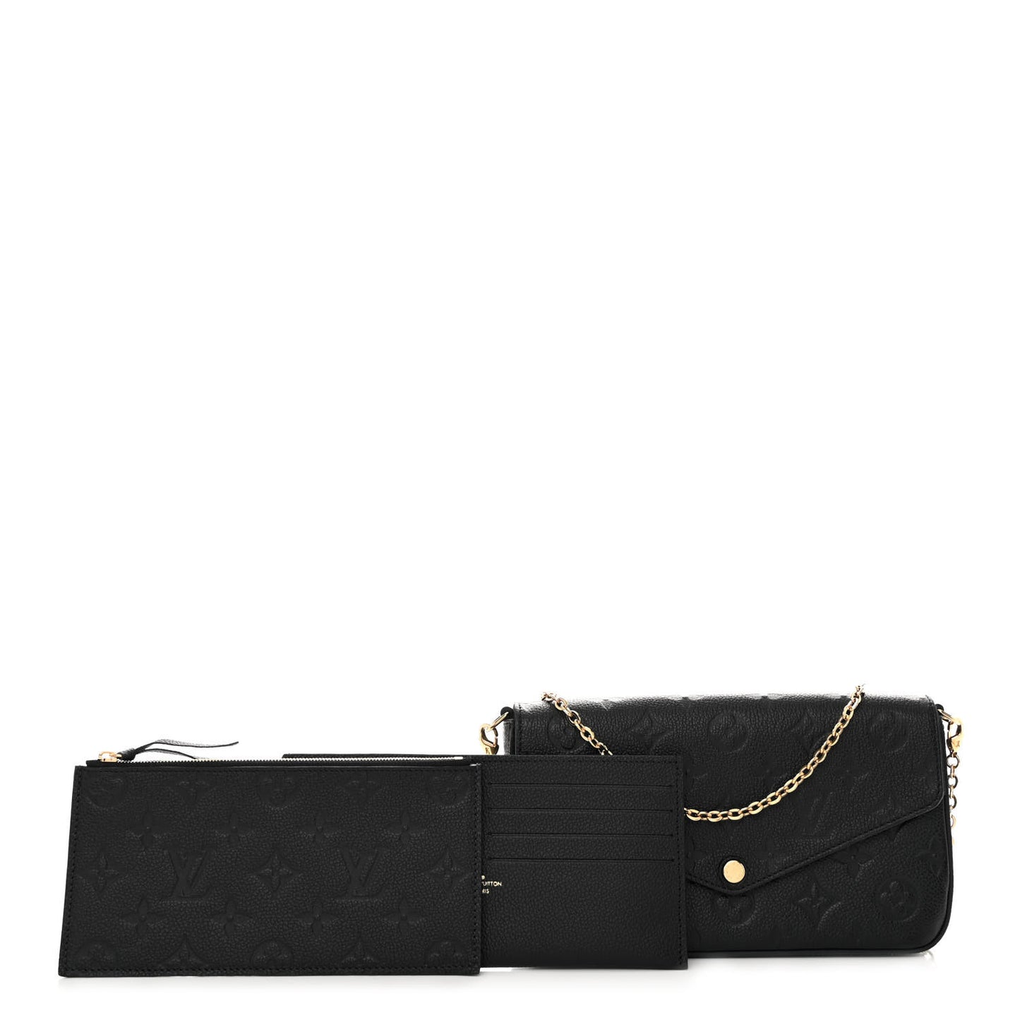 Empreinte Pochette Felicie Chain Wallet Black