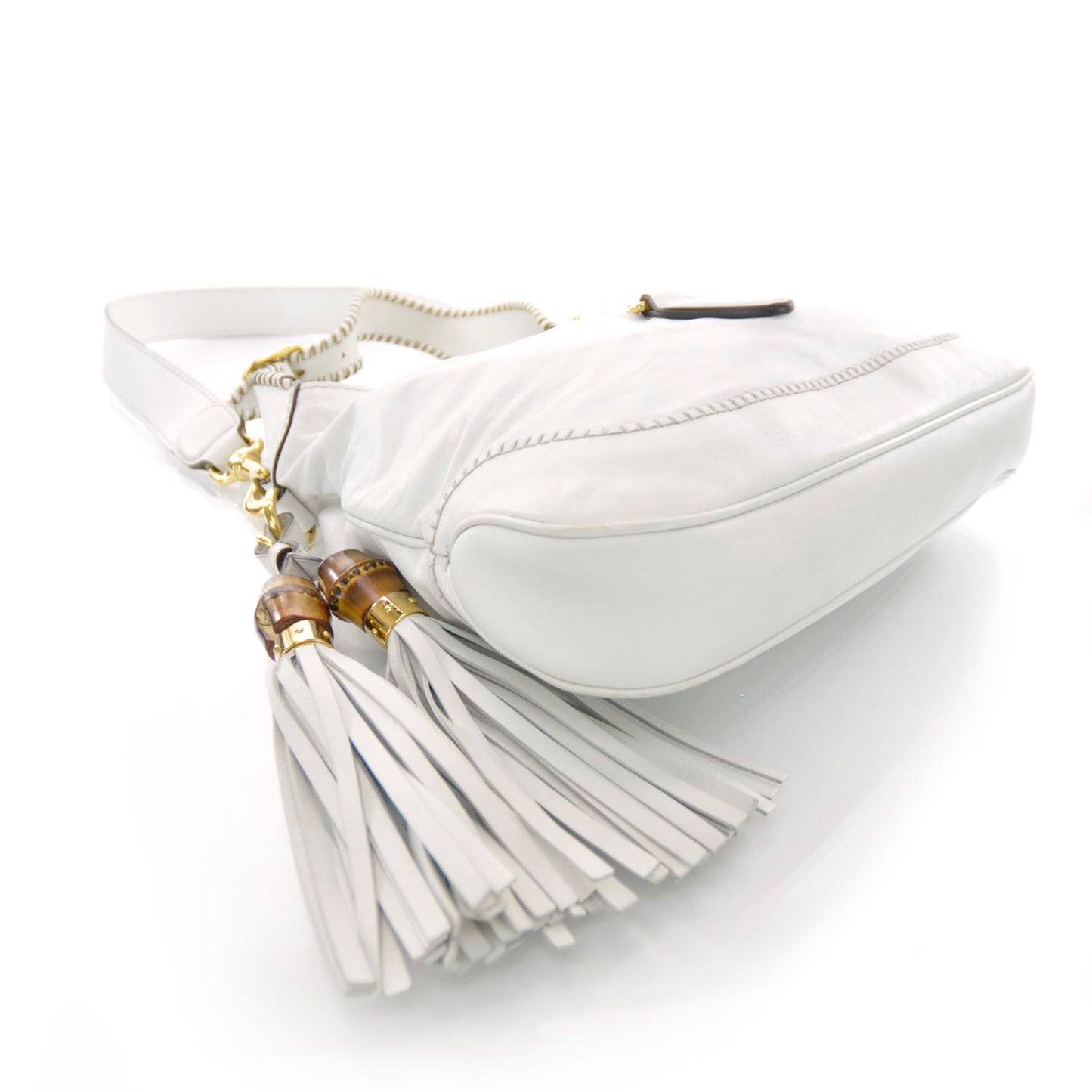Leather New Jackie Hobo White