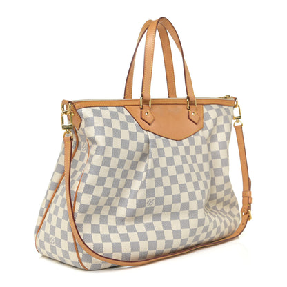 Louis Vuitton Damier Azur Siracusa GM 3 of 16