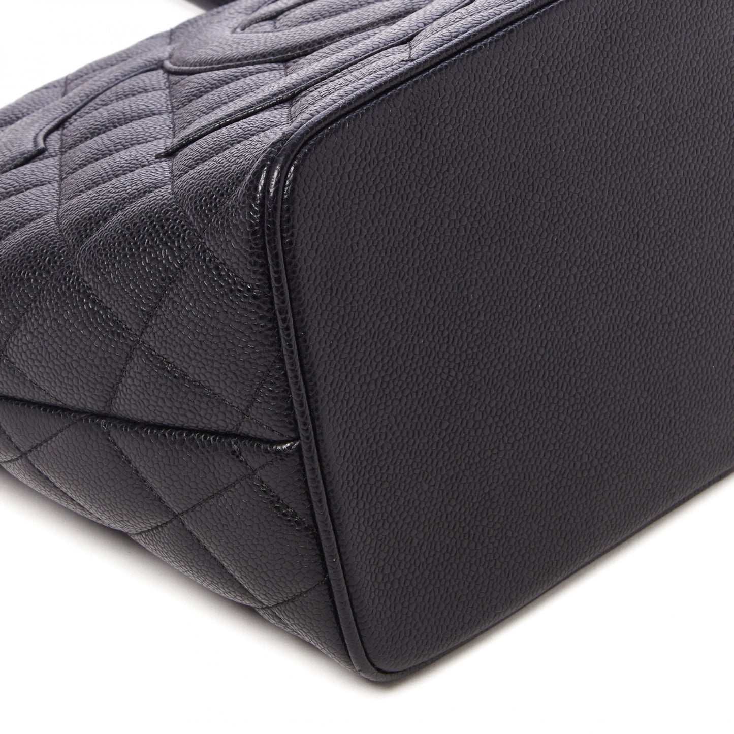 Caviar Quilted Medallion Tote Black