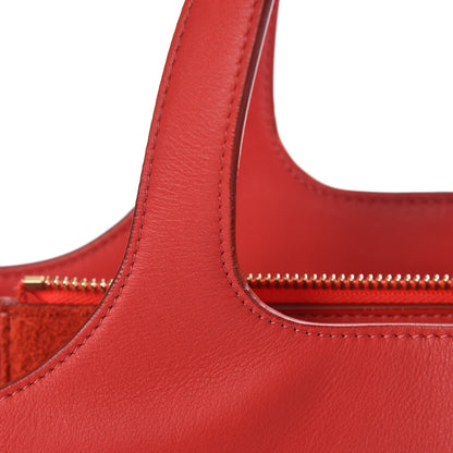 Celine Supple Natural Medium Tri-Fold Bag Scarlet 10 of 13