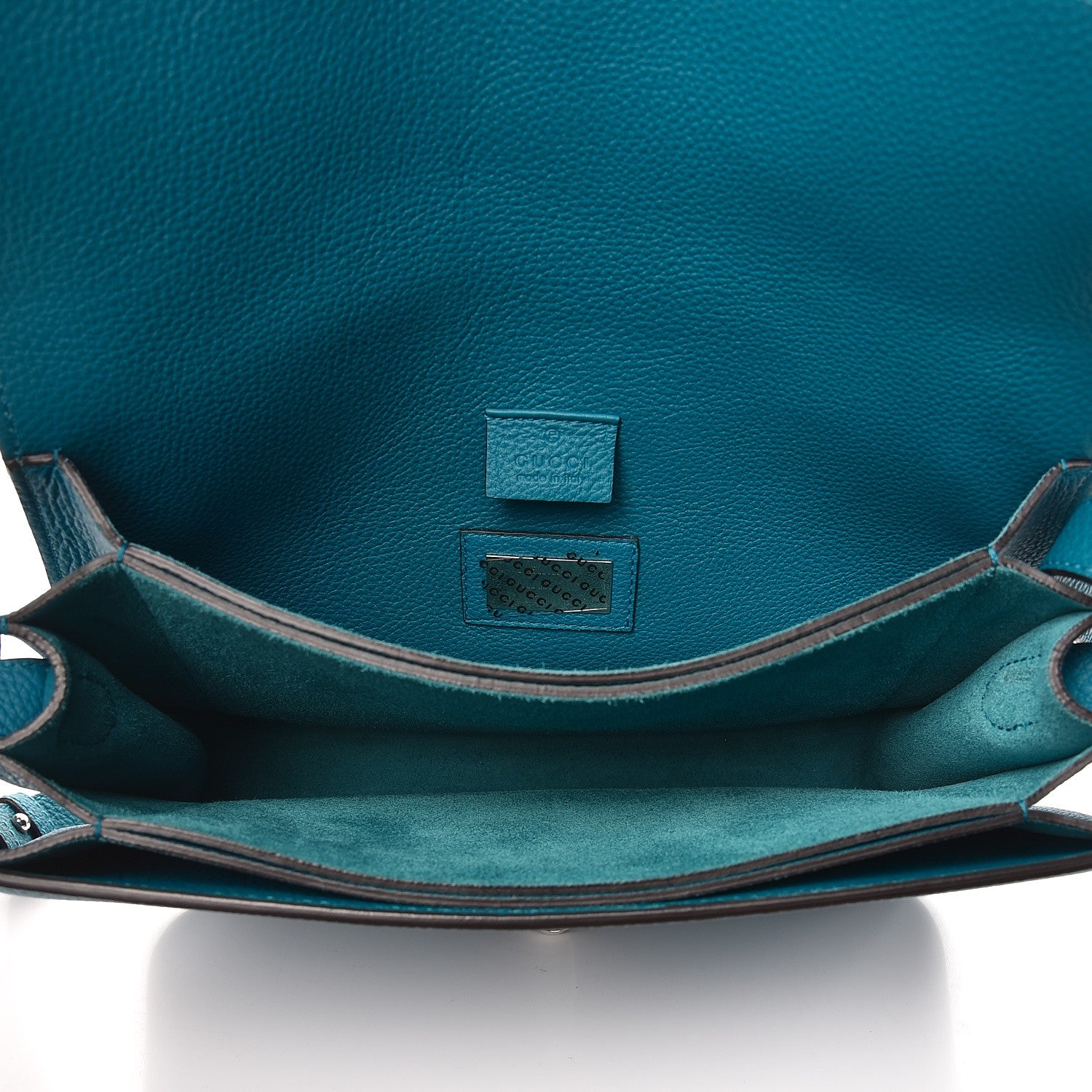 Gucci Soft Calfskin Small Jackie Shoulder Bag Blue 5 of 8