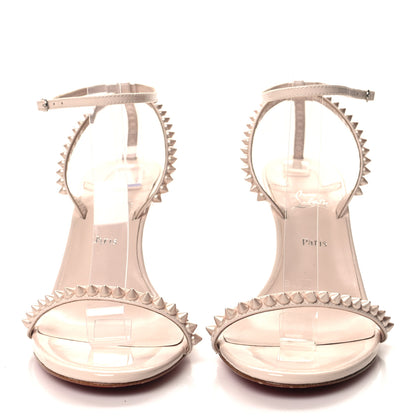 Christian Louboutin Calfskin So Me Spike 85 Wedge Sandals 40 Leche 2 of 7