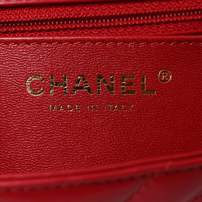 Chanel Aged Calfskin Chevron Quilted 2.55 Reissue Mini Flap Dark Red 6 of 11