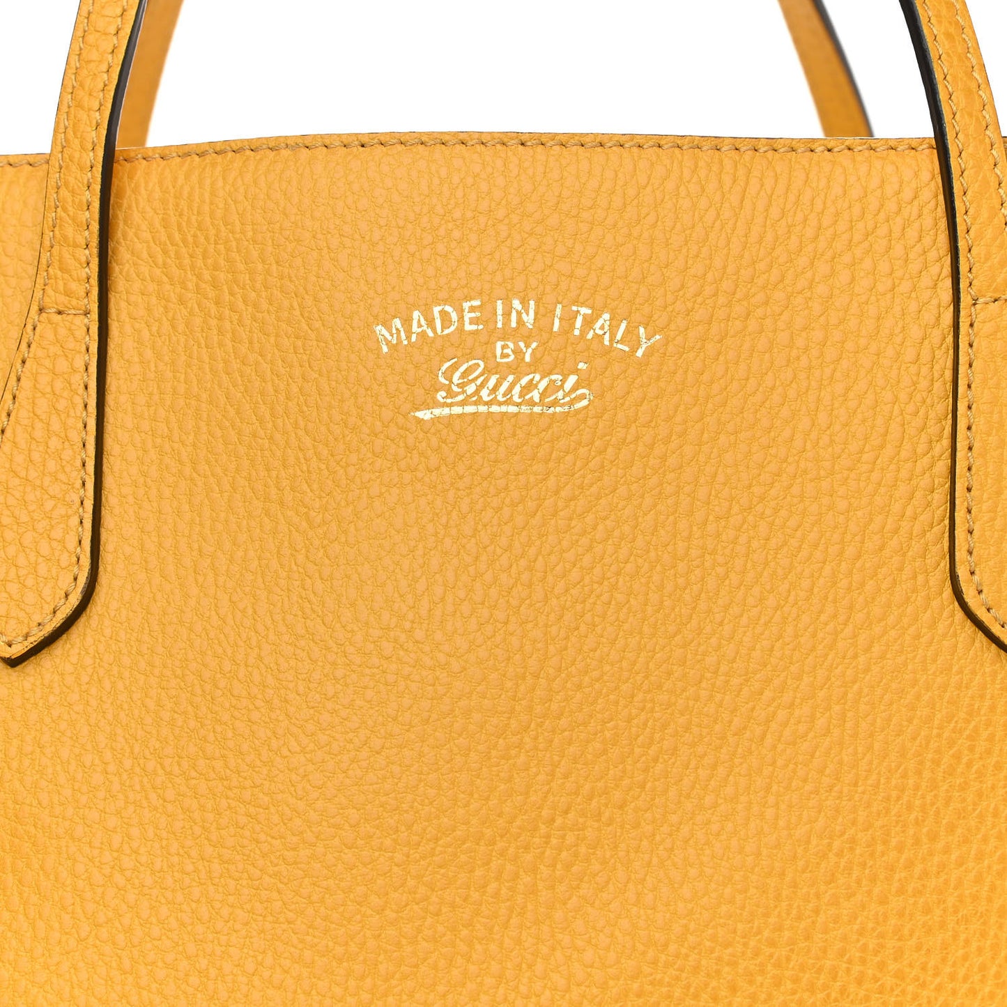 Dollar Calfskin Medium Swing Tote Yellow