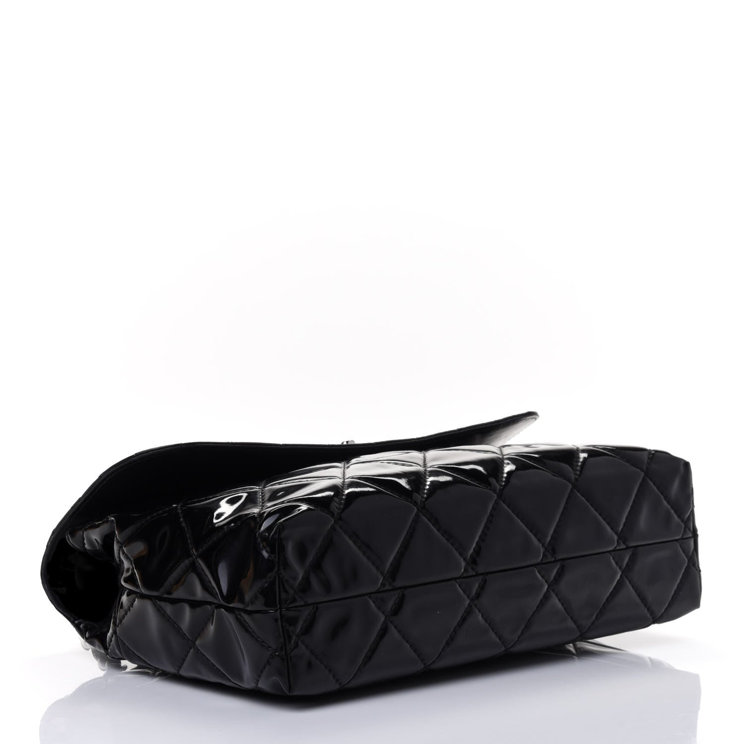 Chanel Patent Quilted Jumbo Flap Black 3 of 4