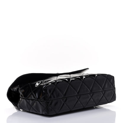 Chanel Patent Quilted Jumbo Flap Black 3 of 4
