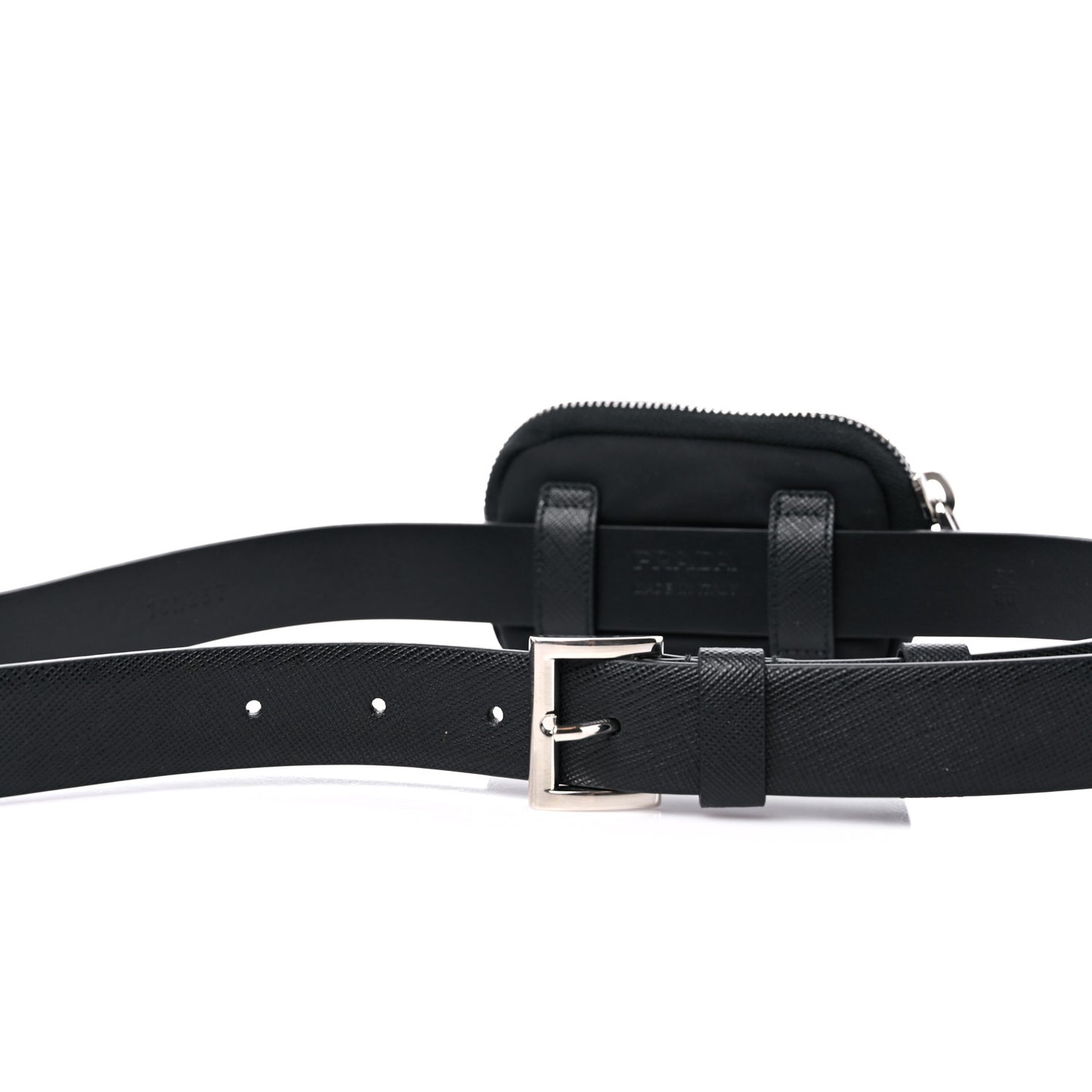 Saffiano Belt With Nylon Pouch 80/32 Black