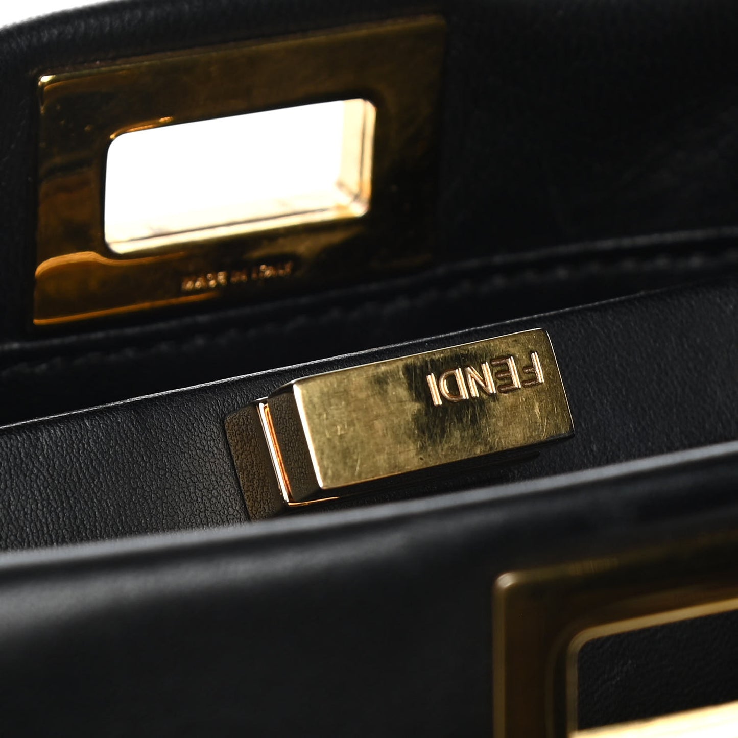 Nappa Mini Peekaboo Iconic Satchel Black