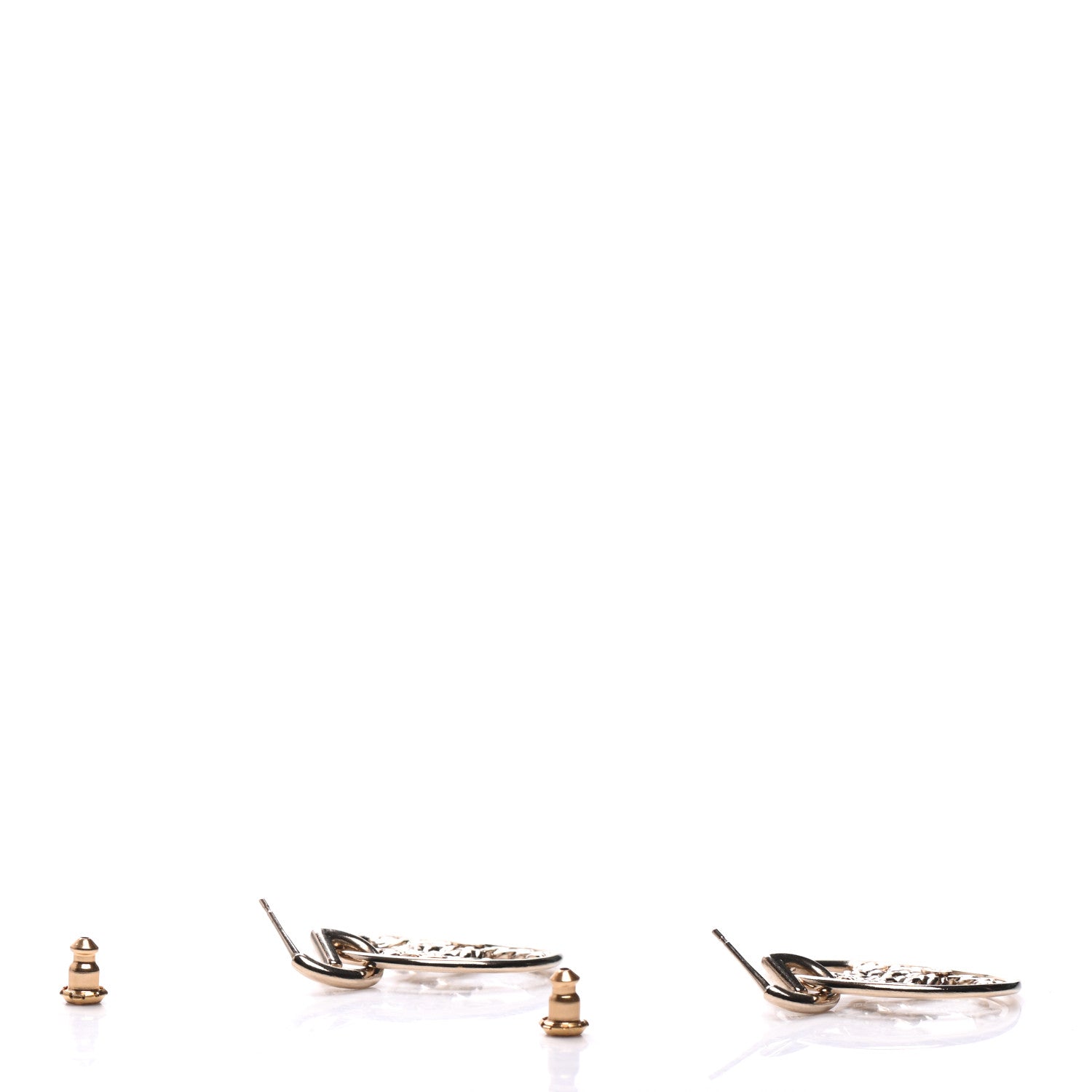 Chanel Baguette Crystal High Society CC Drop Earrings Gold 3 of 5