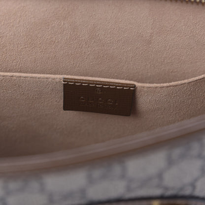 Gucci GG Supreme Monogram Horsebit 1955 Zip Pouch Beige Brown Sugar 6 of 11