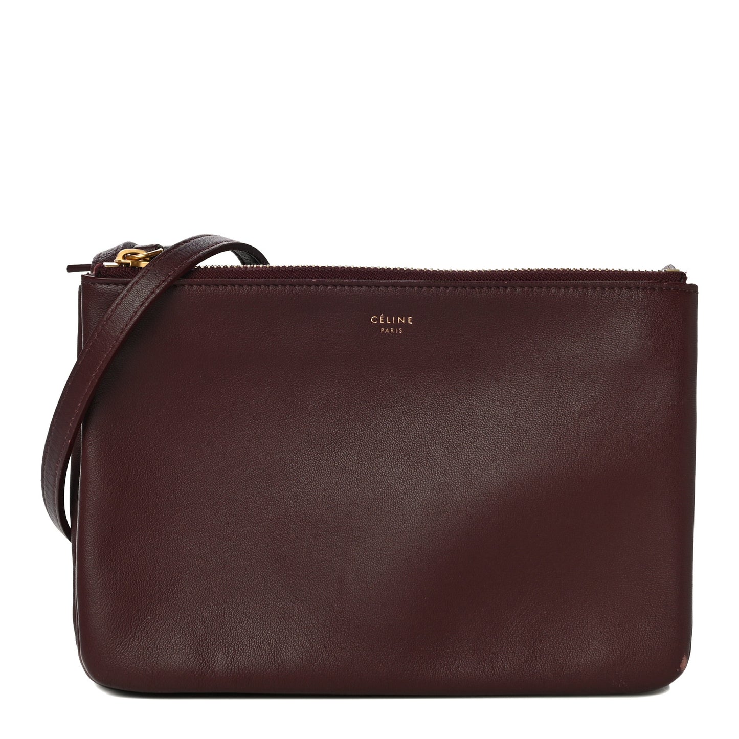 Lambskin Small Trio Crossbody Bag Burgundy