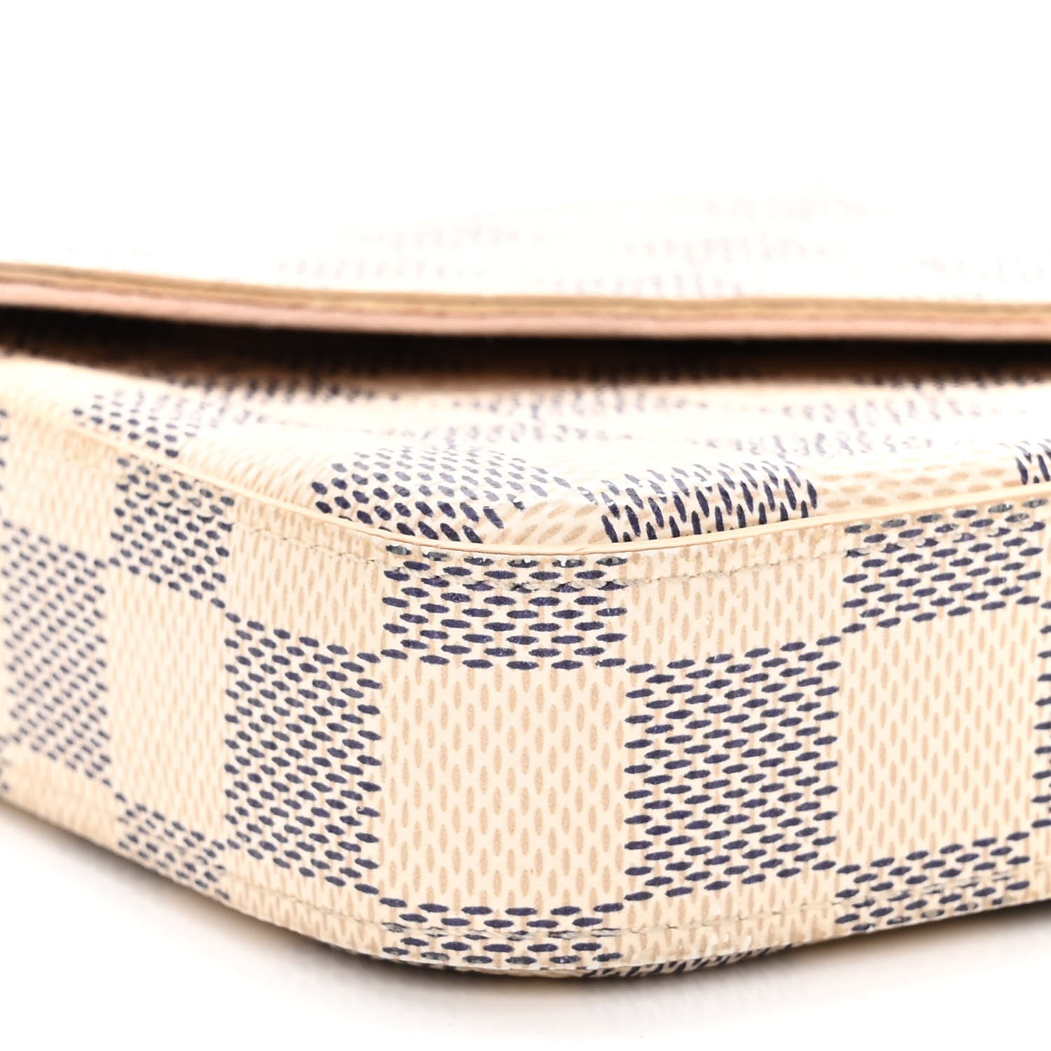 Louis Vuitton Damier Azur Pochette Felicie Chain Wallet Rose Ballerine 10 of 11