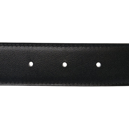 Hermes Box Togo 32mm Belt Strap 85 34 Black Chocolate 3 of 7