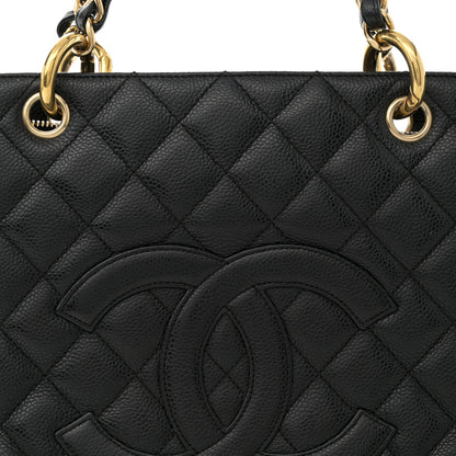Chanel Caviar Quilted Grand Shopping Tote GST Black 8 of 17