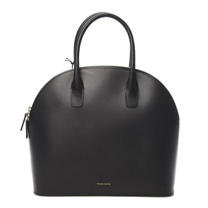 Mansur Gavriel Calfskin Top Handle Rounded Bag Black Flamma 1 of 9