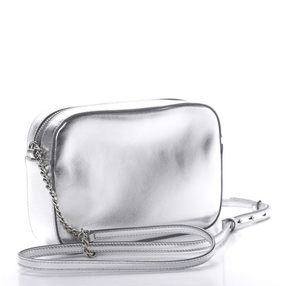 Jimmy Choo Metallic Calfskin Athini Camera Bag Silver 3 of 10