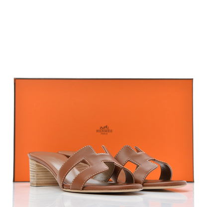 Hermes Calfskin Oasis Sandals 36 Gold 14 of 14