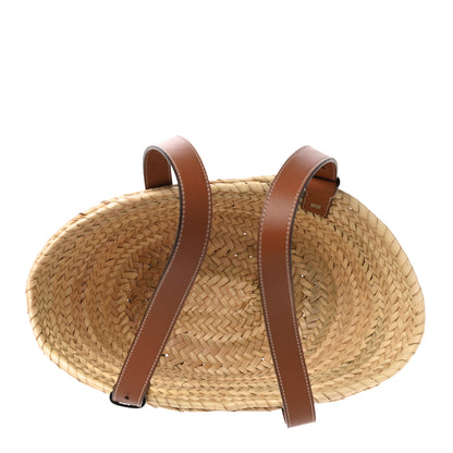 Loewe Raffia Small Basket Tote Bag Natural Tan 5 of 10