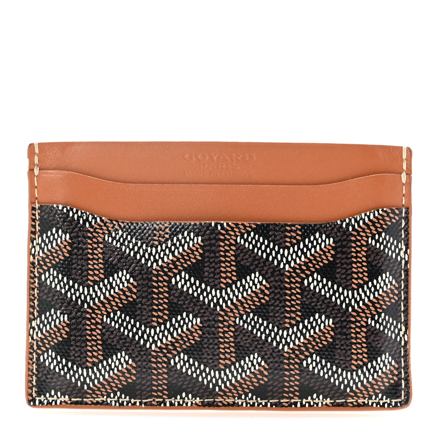 Goyard Goyardine Saint Sulpice Card Holder Black Gold 1 of 11