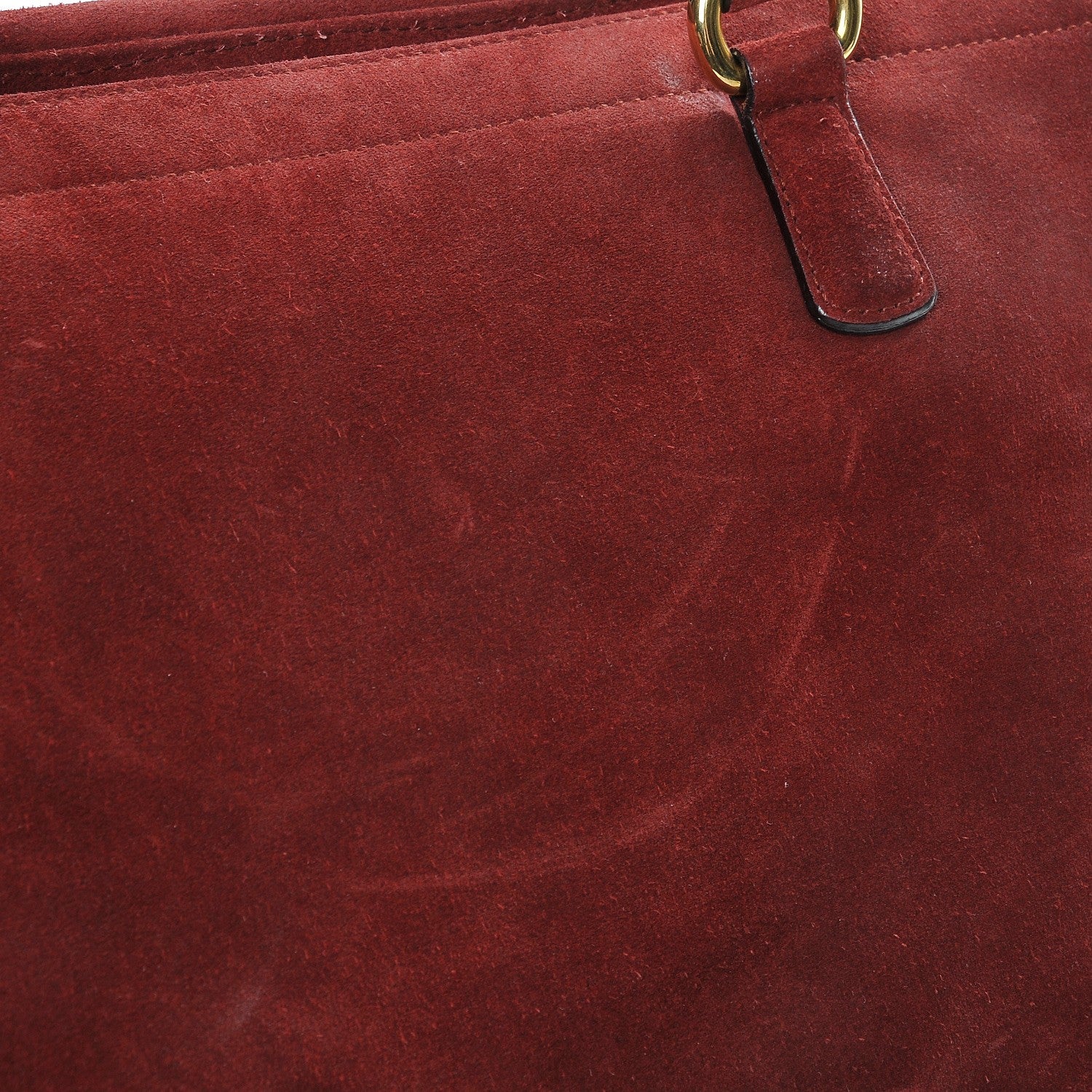 Gucci Suede Medium 1973 Top Handle Satchel Red 11 of 12
