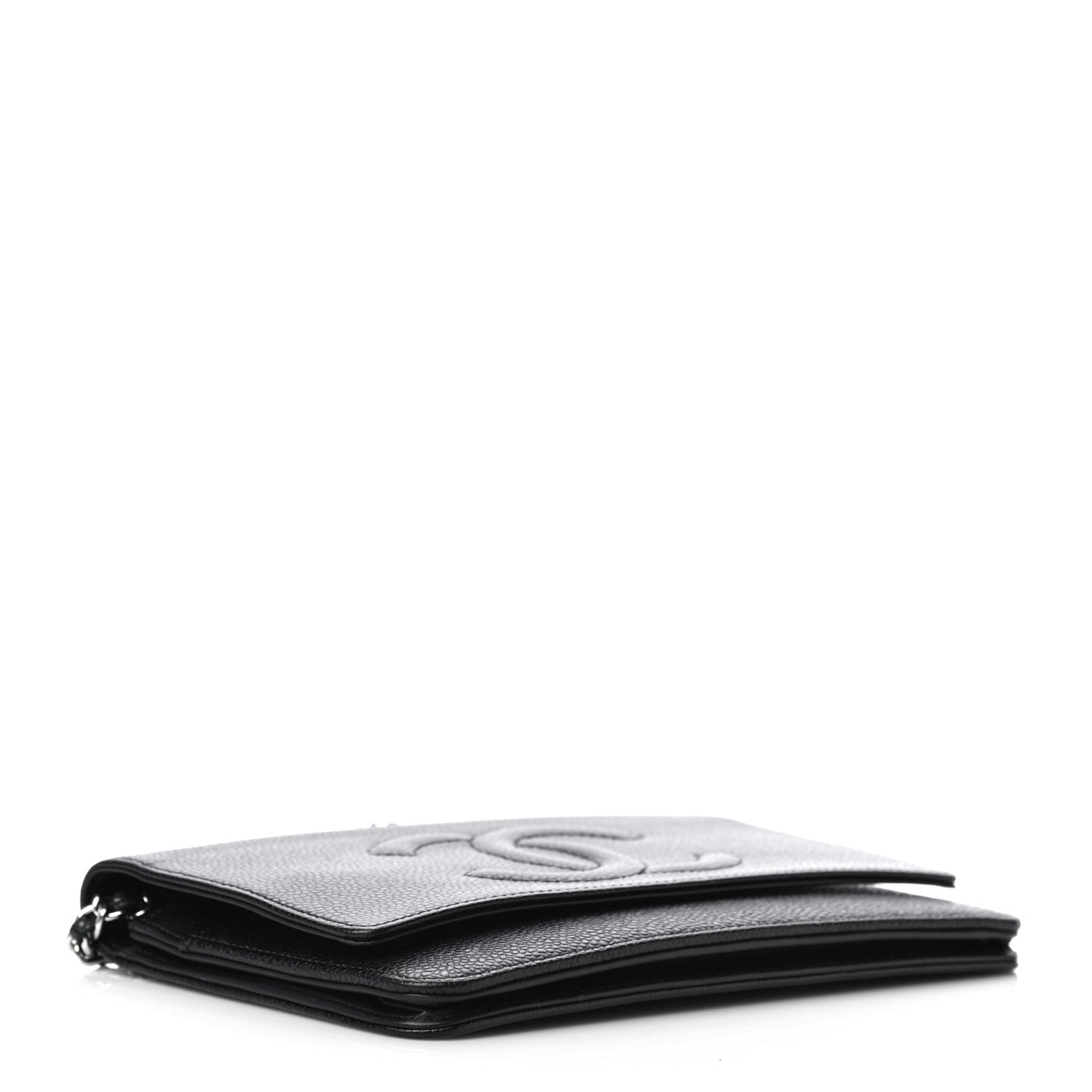Chanel Caviar Timeless CC Wallet On Chain WOC Black 4 of 15