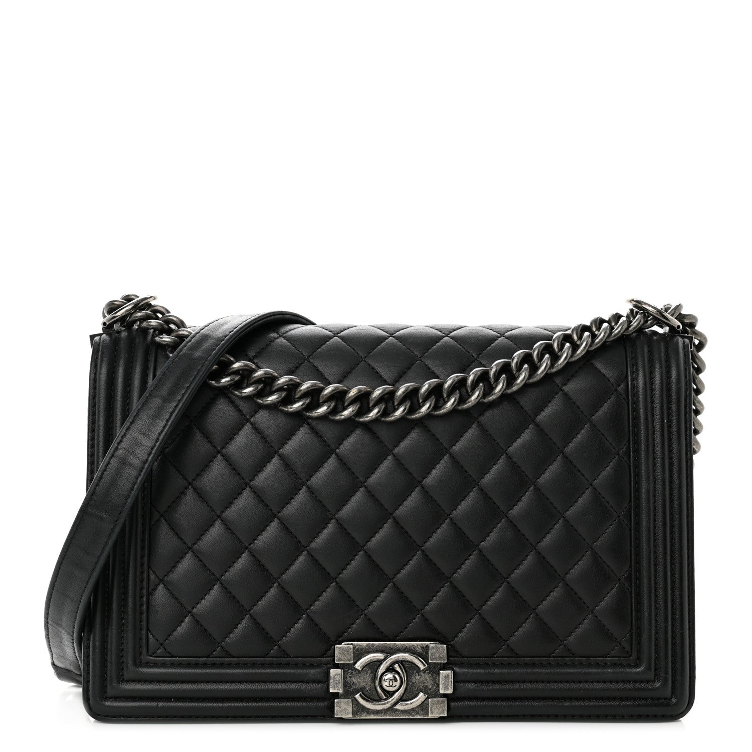 Chanel Lambskin Quilted New Medium Boy Flap Black 1 of 10